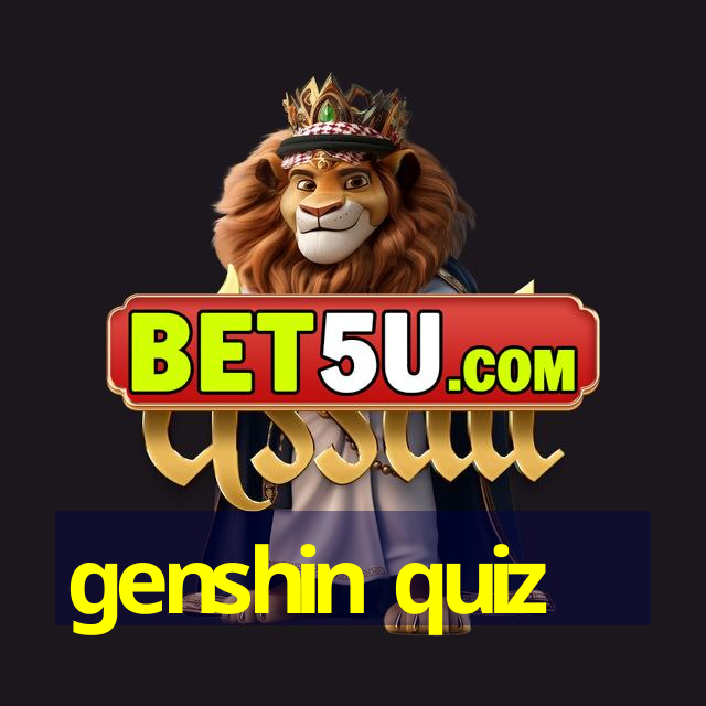 genshin quiz